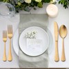 LIANYU 30 Piece Gold Silverware Set, Stainless Steel Gold Flatware