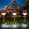 Solar Garden Lawn Stake Light, Waterproof Realistic Charcoal Fire, Solar
