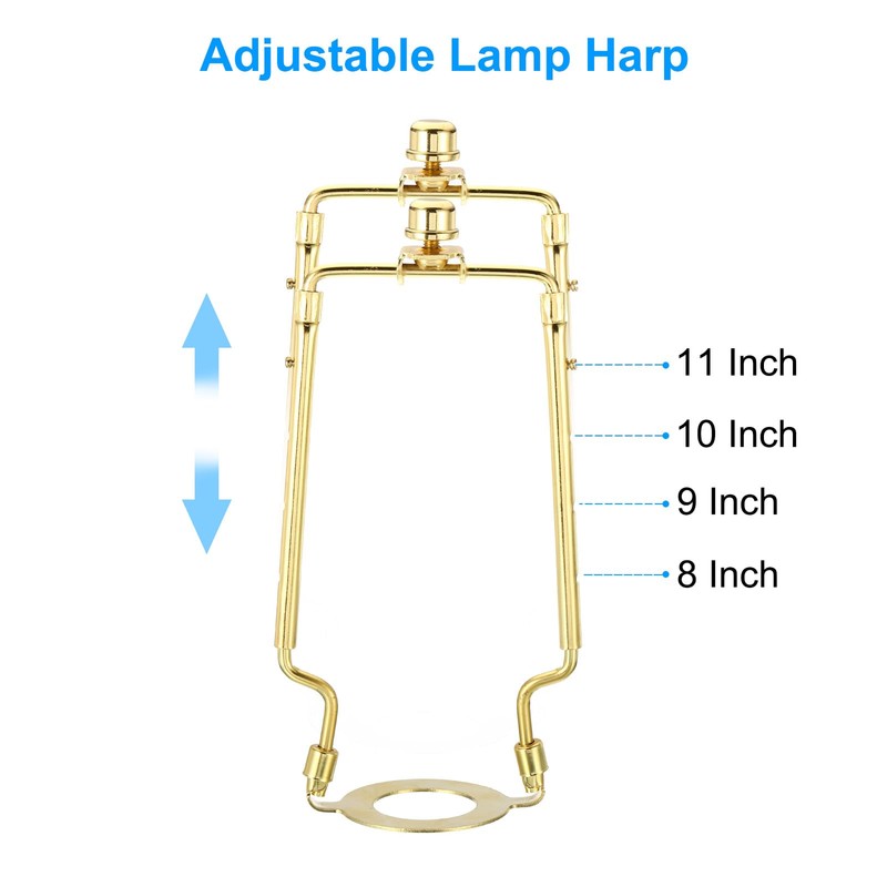 PATIKIL 8 9 10 11 Inch Lamp Harp Kit with
