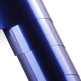 Sunice Car Wrapping Sheet, Blue, Metallic, Crystal, Blue, Glossy, Air Release Grooves, Compatible with Curved Surfaces, 59.8 x 11.8 inches (152 x 30 cm)