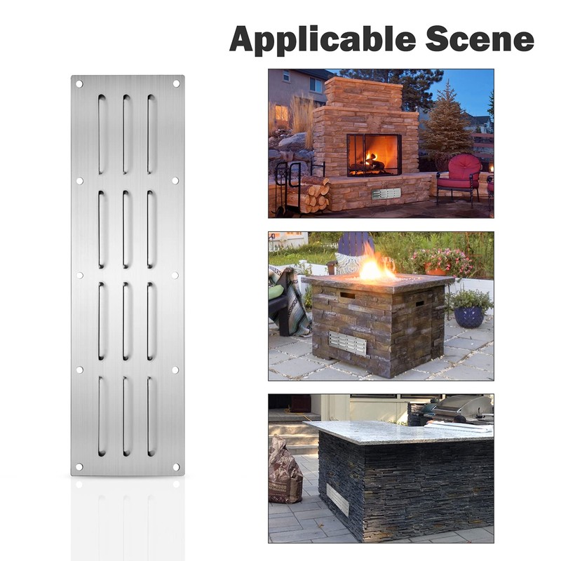 Stanbroil Stainless Steel Venting Panel for Grill Accessory, 15" by