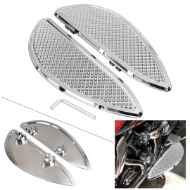 Unbranded Chrome Driver Floorboards For Harley Softail Electra Street Glide Road King FLTR