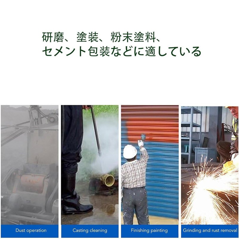 [UOPR] Sandblast Cover, Dustproof/Windproof Canvas Cape Sandblast Protective Mask, Heat