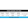 Carbide Drill Bits with 1/8" Shanks (Choose Your Size) for