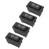 Power Window Switch ,Double Arrows 4PCS Car Glass Lift Switches