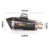Unbranded Motorcycle Exhaust Muffler Tips Link Middle Pipe For Suzuki
