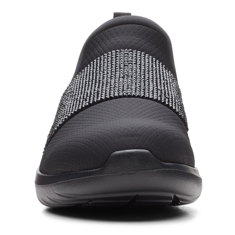 Clarks Nova Way - Tenis para Mujer, Negro/Negro, 5.5 US