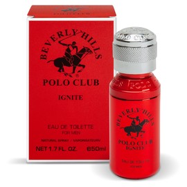 Beverly Hills Polo Club IGNITE Eau De Toilette for Men - Captivating Spicy Woody Fresh Scent Spray, 1.7 fl oz (50ml) Travel Size