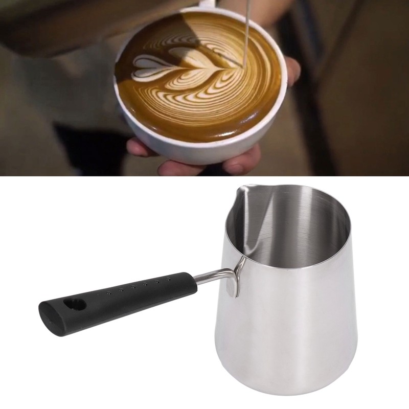 Turkish Coffee Pot 600ml Stainless Steel Glossy Surface High Temperature