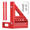 TPTGIAR 3D Mitre Angle Multifunctional, 22.5-90 Angle Aluminium Alloy Protractor,