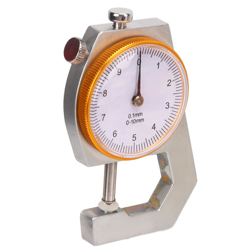 Thickness Gauge Round Dial Indicator 0.1mm Resolution 0‑10mm Range Measuring