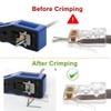 ZOERAX/RJ45/Crimps/Tool/Ethernet/Crimping/All-In-One/Crimper/Pass/Thru/Cat6/Cat5e/Exchange/Blade/Inc