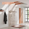 Kurpot Shower System, 10'' High Pressure Brushed Nickel Shower Head