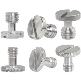 Camera Quick Release Screw LUORNG 3PCS 3/8 Inch and 3PCS 1/4 Inch Camera Quick Release Screw Tripod Screw Adapter Connecter DSLR Camera Rig Accessories