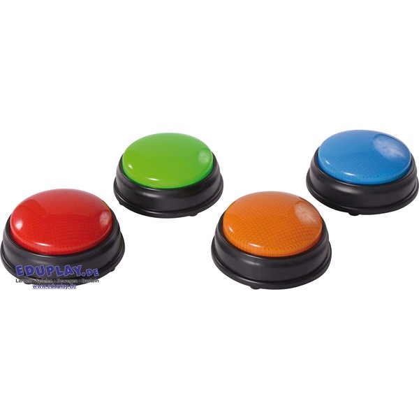 EDUPLAY Buzzer with Light & Sound Pack of 4