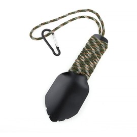 Backpacking Trowel Ultralight Camping Shovel Hiking Trowel Garden Trowel Small Potty Shovel (Black)