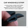 ZDOTOM 1.7M/ 5.6Ft Windshield Cowl Molding Rubber Seal Trim Strip,