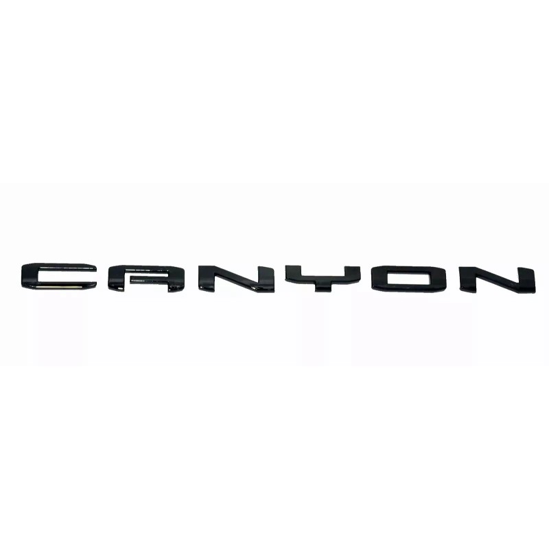GMC 1PC Gloss Black Middle Tailgate Canyon Emblem Badge Fit