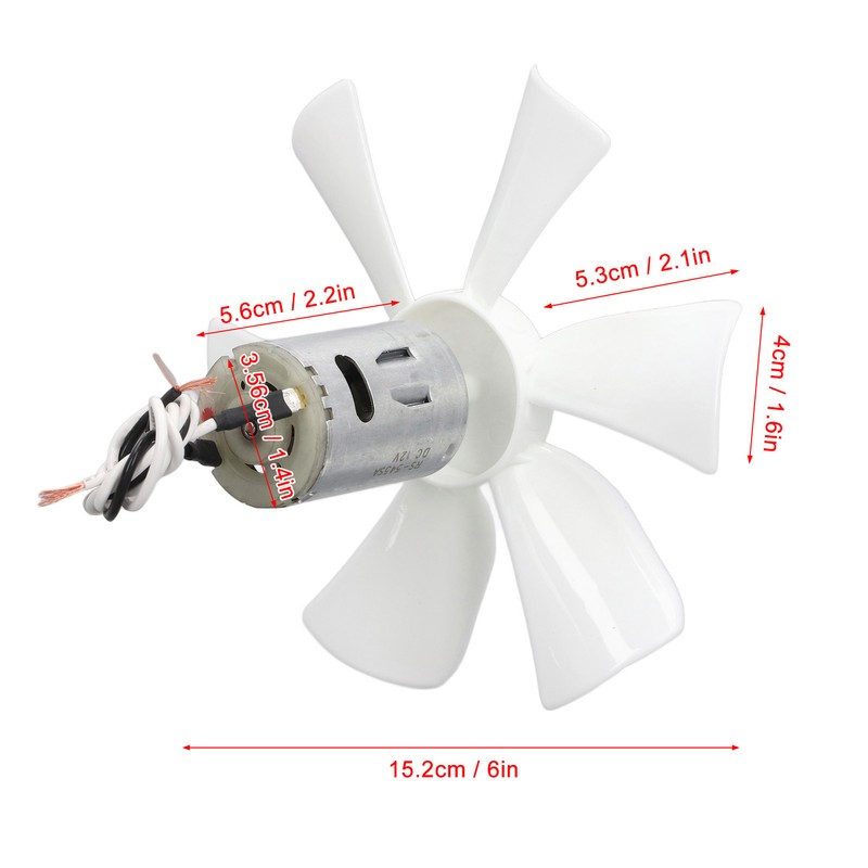 RV Vent Fan Blade Replacement 6in Bathroom Roof Exhaust with