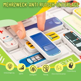 Smart Games Rush Hours Game, Logic Games from 8 Years, Car Games Children from 4, 400 Challenges, Educational Toy for Traffic Education, Family Game for Travel and Home