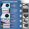 Podcast Equipment Bundle for 2, Streaming Audio Interface with 5