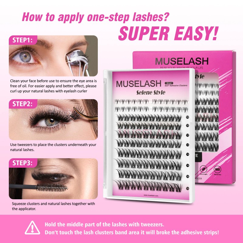 USA Ready to Ship 104pcs Self Adhesive Lash Cluster Mixed