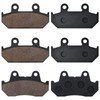 SOLLON Front and Rear Brake Pads for Honda 1500 GL1500