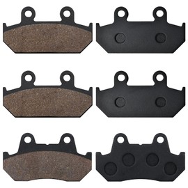 SOLLON Front and Rear Brake Pads for Honda 1500 GL1500 Goldwing (All models) 1500 SE L 1988-2000, GL1500A Aspencade GL1500I Interstate 1990-2000