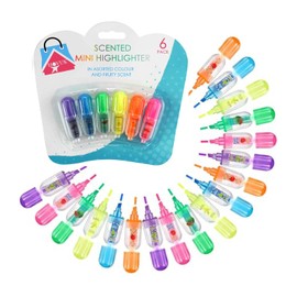 18Pcs Fruit Scented Writing Highlighter Craft Pens, Office Supplies, Sweet Scented Highlighter Markers 6cm, Colorful Fragrances Mini Highlighters, Add Fragrant Colors to Your Notes and Highlights