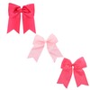 3 Pack Jumbo Bow Clips with Tails for Women and