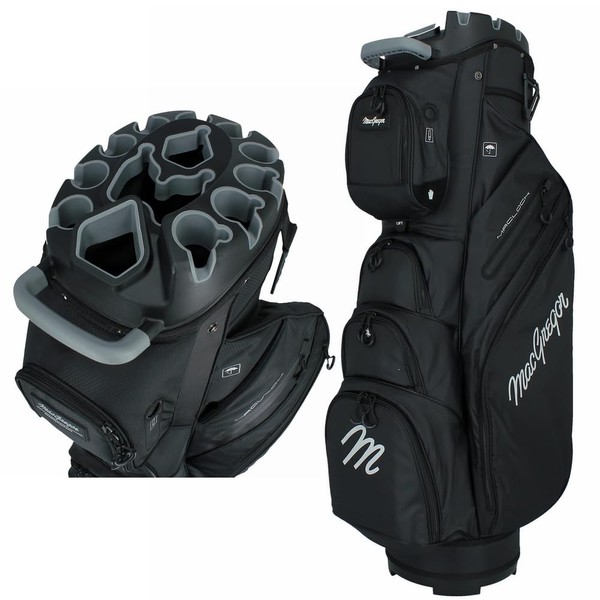 MacGregor Golf MACLOCK Ultimate Divider System Cart Bag (Black)