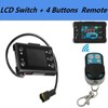 Remote Control with LCD Monitor Switch, Riloer 12V Universal Car