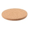 Continenta Coaster Round 1504 Coaster Light Brown Cork