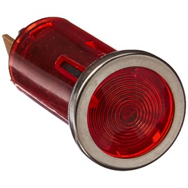 WirthCo 20543 Battery Doctor 12 Volt Red Indicator Light with Chrome Bezel (1/2 Inch Round)