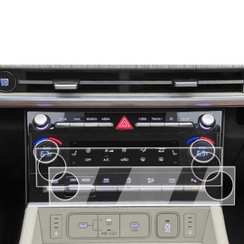 Screen Protector 2 Pcs For 2024-2025 Hyundai Santa Fe, Nano-film Air Conditioning Screen Protector for 2024-2025 Santa Fe(SEL/XRT/Limited/Calligraphy) Accessories Anti-fingerprint- HD Clear & Easy to Install