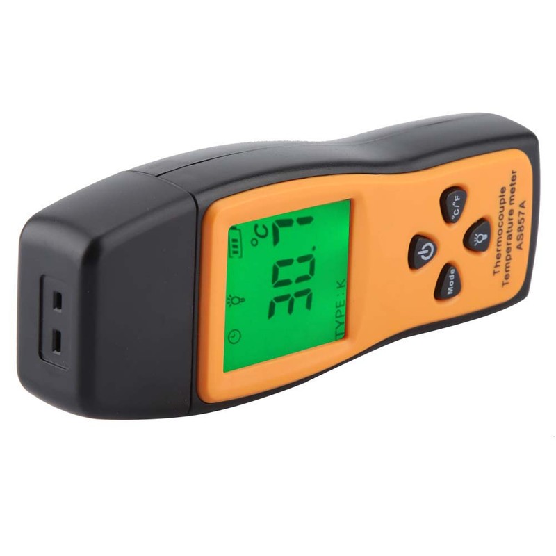 SMART SENSOR AS857 Digital LCD Thermometer Temperature Meter with K