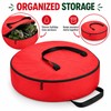 Large Christmas Tree Storage Bag 122x51x38cm – Foldable Black Oxford