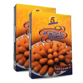 5 Minutes Balah El Sham Dessert Mix Powder Dates Elsham Al Sham Alsham Desserts Flour Sweet Sweets Freshly Tasty Easy To Prepare Halal Kosher (2 Pack = 14.11 oz / 400 gm) بلح الشام فايف مينتس