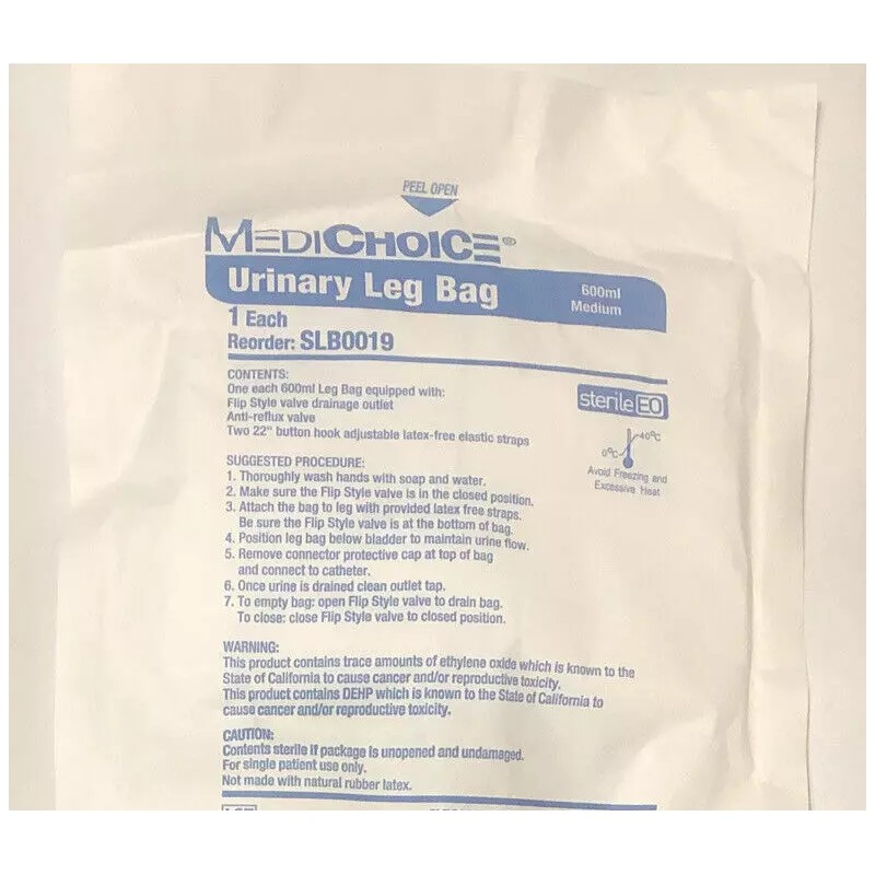 Medichoice ONE PK Urinary Leg Bag 600 ml Medium