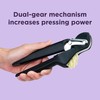 Chef'n FreshForce Garlic Press, Handheld Manual Garlic Crusher, Stainless Steel