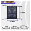 Car Ceiling Cargo Net for SUV - 29.3'' x 22.4''