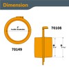 POWERTEC 70360 4" Dust Collection Hose 90 Degree Elbow Connector