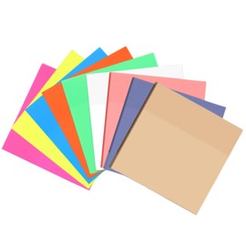 Vxcbad 480 Stück Haftnotizen Klebezettel,Elektrostatische Haftnotizen, 76 x 76 mm Bunt Selbstklebende Magnetic Sticky Notes für Schule Büro Zuhause