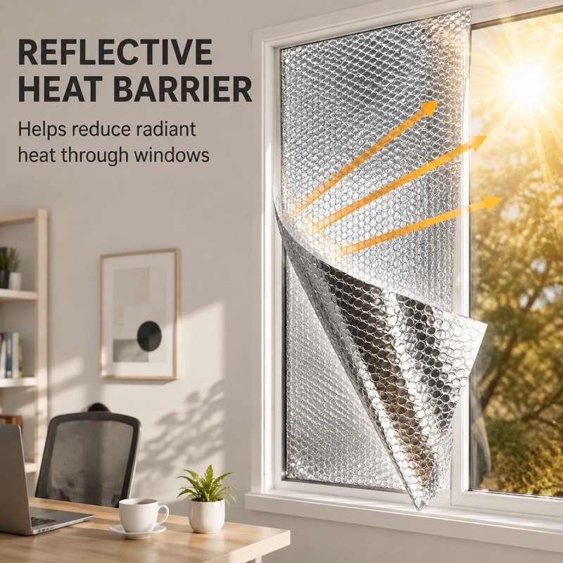 Reflective Aluminum Bubble Insulation Roll for Windows & RVs