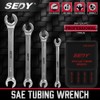 4-Piece Flare Nut Wrench Set - SAE Brake Line Wrench
