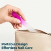 SIUSIO 40 Pack Professional Czech Crystal Glass Nail Files Double