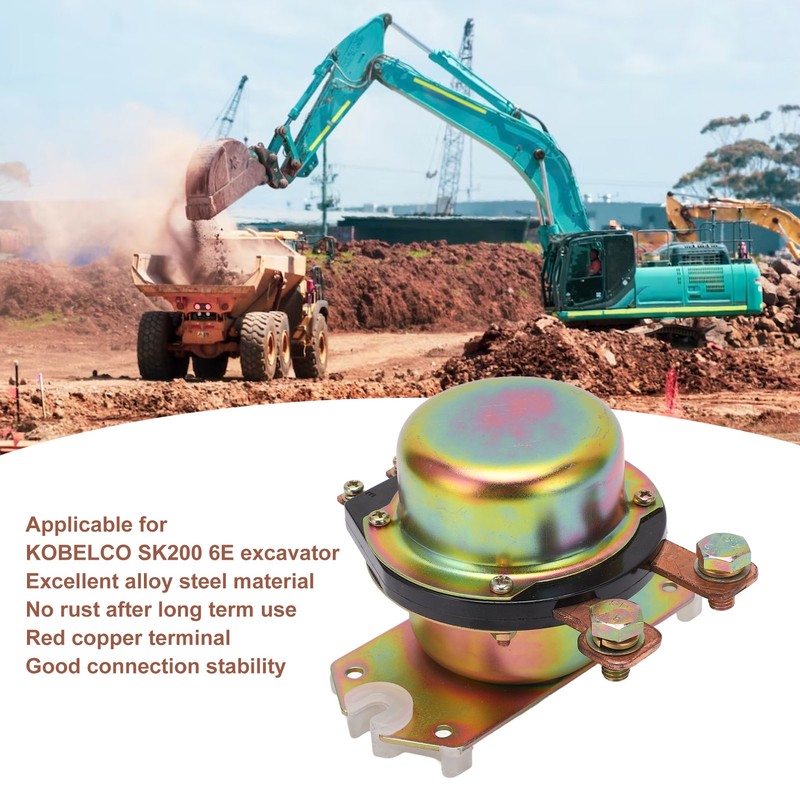 Excavator Main Switch High Hardness Alloy Steel Copper Terminal Stable