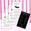 Spanish Lash Aftercare Instructions | 50pk | Cuidado Posterior de