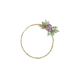 Baby Milestone Blanket Wreath, Baby Milestone Marker For Blanket, Monthly Milestone Floral Wreath, Handmade Floral Wreath (5 Inch, Purple)