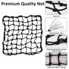 2 Pack Motorcycle Cargo Net, Heavy Duty Bungee Net for